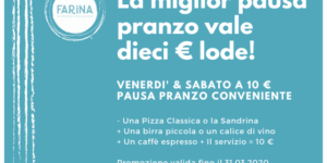 Pausa pranzo 10€